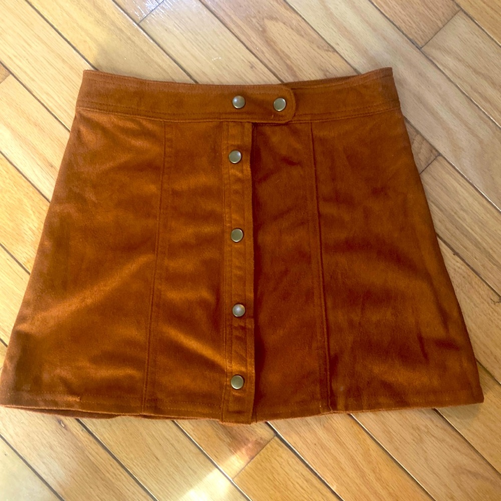 Small suede like skirt